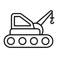 Caterpillar Crane Icon