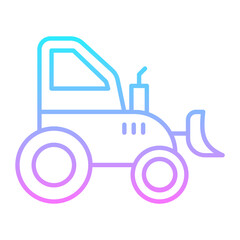 Bucket Tractor Icon