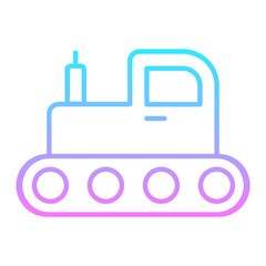 Fototapeta premium Excavator Icon