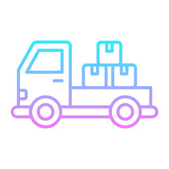 Flatbed Truck Icon