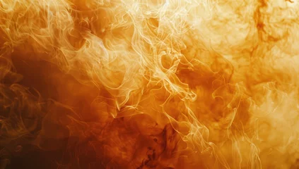 Rolgordijnen the close up image of fire © Alexei