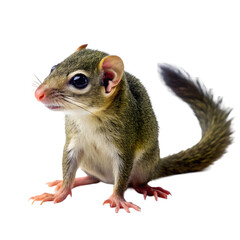 Obraz premium antelope squirrel holding cactus in cartoon style isolated on white background