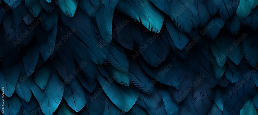 Poster plume patterns: decorated background adorned with intricate feathers
