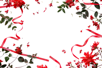 St. Georges Day Decoration Border Frame Isolated On transparent