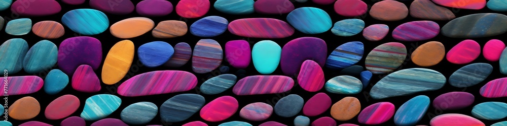Poster vibrant vistas: seamless texture showcasing an array of colors