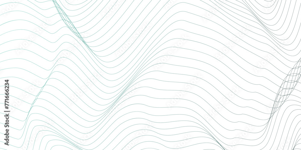 Leinwandbilder Abstract wavy colorful technology lines. Business wave curve background on white. Geometric shapes With white abstract backdrop with soft blue waves. pattern of lines in transparent background