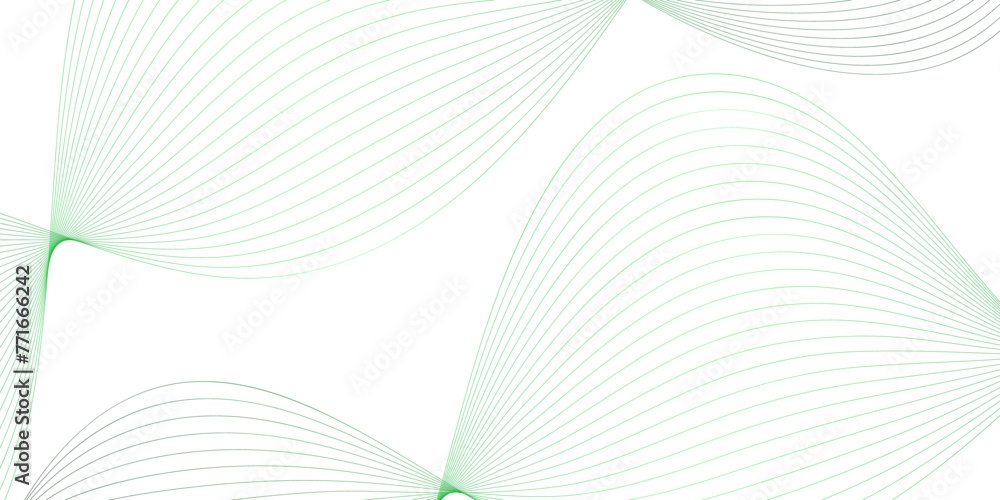 Aufkleber Abstract wavy colorful technology lines. Business wave curve background on white. Geometric shapes With white abstract backdrop with soft green waves. pattern of lines in transparent background
