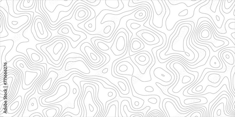 Aufkleber abstract wavy and curved lines with topographic background. monochrome 3d waves illustrate geography