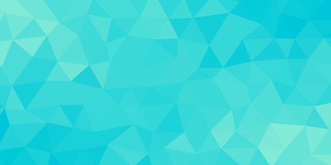 Abstract Low poly geometric background . Crystal Blue triangles . Polygon layout with gradient. Geometric retro tiles with blue-colored hexagon ceramic.