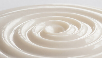 白くなめらかなクリームの表面