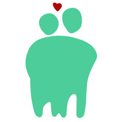 Hand Drawn love, family and child vector