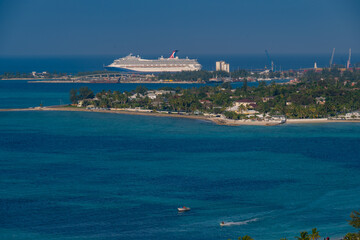 View from the roof of a resort in Nassau, Bahamas.