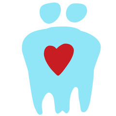 Hand Drawn love, family and child vector