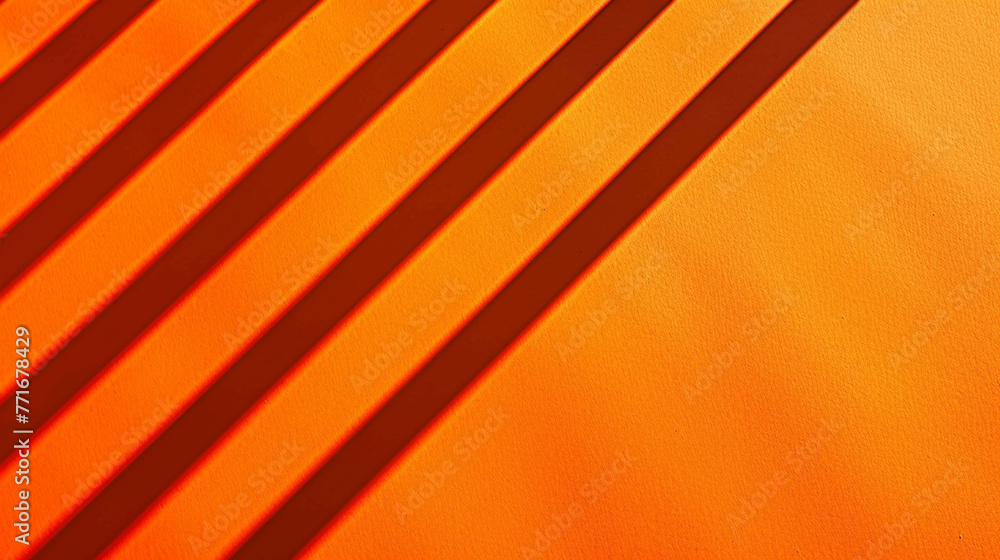 Poster a series of orange lines that create a shadow on a tan background. the lines are arranged in a way t