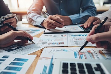 Finance team reviewing budgetary allocations