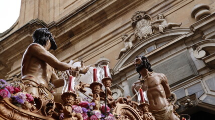Holy week procession in Spain. Image of Jesus Christ during the holy week of spain