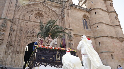 Holy week procession in Spain. Image of Jesus Christ during the holy week of spain