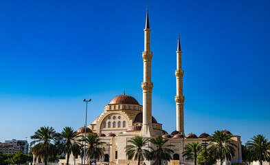 Fototapeta na wymiar Said Bin Taimur Mosque in Muscat, Oman