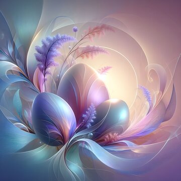 Stunning digital illustrations highlight the attractive and mesmerizing Easter egg artwork.
