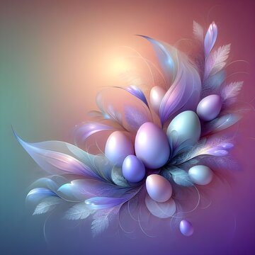 Stunning digital illustrations highlight the attractive and mesmerizing Easter egg artwork.
