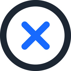 Obraz premium Black blue linear business icon pack