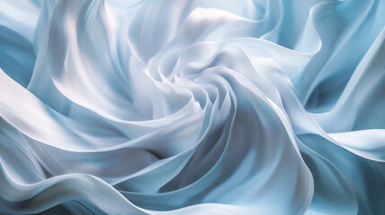 abstract background of blue silk or satin luxury cloth texture for design