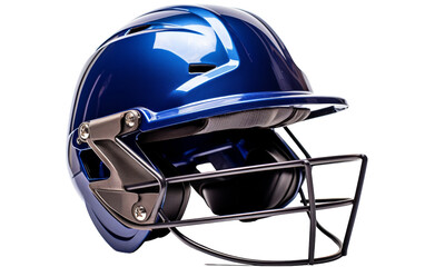 A baseball helmet adorned with a sleek, protective visor for enhanced safety and style - obrazy, fototapety, plakaty