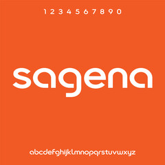 modern and futuristic alphabet font vector set
