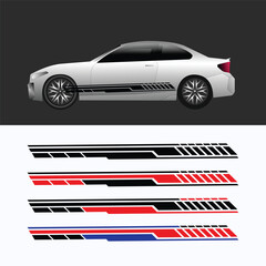 vector striped car decal design. car background decals
