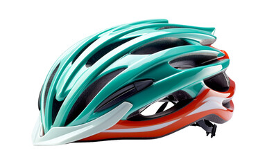 A shiny helmet rests on a white background, showcasing its intricate design and protective qualities