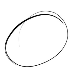 hand drawn black circle brush