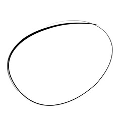 hand drawn black circle brush