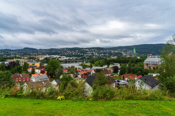 The view of Trondheim from Kristiansten Festning Fortress
