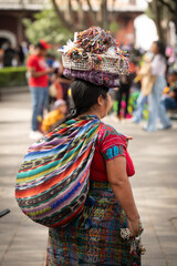 Street vendors in Antigua, Guatemala.