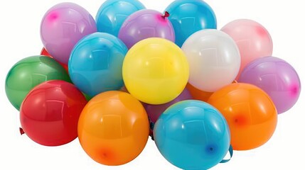 Fototapeta na wymiar Bundle of colorful balloons