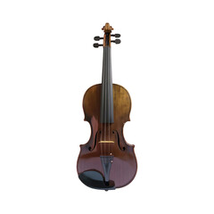 Fototapeta na wymiar Musical instrument violin isolated on transparent background