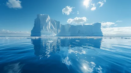 Fotobehang Iceberg in the waters on polar regions © Ewerton