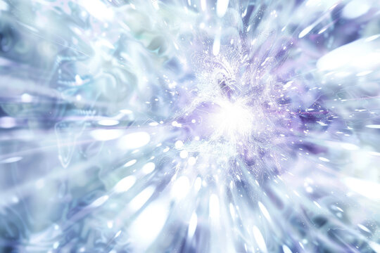 microscopic etheral close up of hydrogen particles imploding and bursting with enormous force