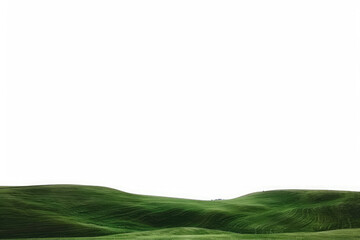 Panoramic shot of rolling green hills