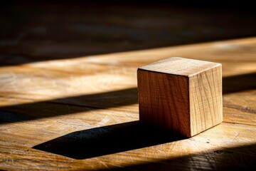 Wooden Block on Wooden Floor