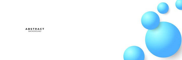 Abstract blue banner with gradient lines wave background