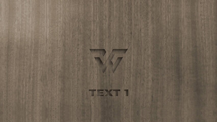 Wood Texture 3D Logo Reveal
