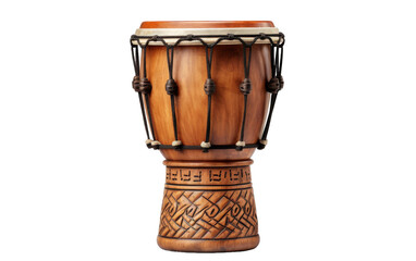 A wooden drum with metal strings and a wooden top vibrates gently, creating harmonious sounds