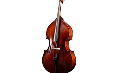 A cello with a bow gracefully resting on top, creating a harmonious scene