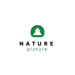 pine tree nature logo design