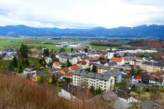 Blick über Fohnsdorf ins Murtal, Steiermark