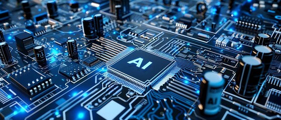 AI (Artificial Intelligence) concept. Big data network connection, Data exchange, deep learning, Science and artificial intelligence technology, innovation of futuristic. Generative AI