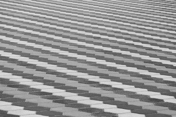 Grey Pattern Lines Stripes Paving Stone Floor Surface Street Road City Texture Background Tile