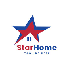 Star Home creative modern business Logo design vector template
