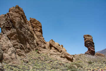 Roque Cinchado rocks in Teide National Park
